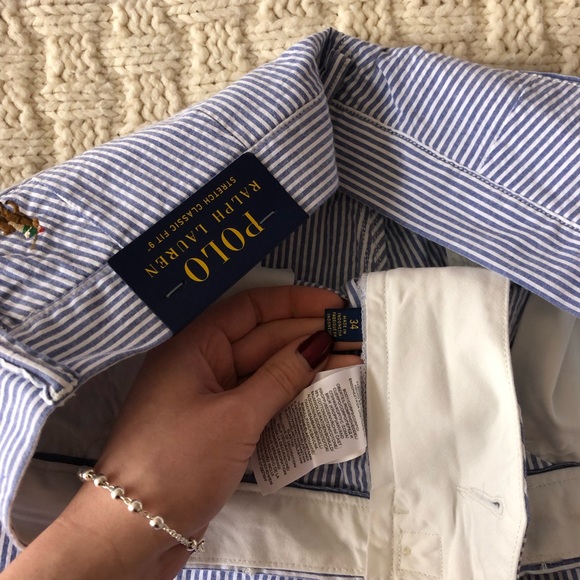 Seersucker Polo Ralph Lauren Men’s Shorts - Picture 10 of 11